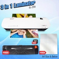 SL299 A4 Hot & Cold Laminator | Laminating Machine with Paper Cutter & Corner Rounder