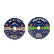 WORKPRO ใบเจียรเหล็กและสแตนเลส T41 ขนาด 100 x 2.8 มม. (15 ชิ้น) ขนาด 100 x 6 มม. (15 ชิ้น) รุ่น WP40