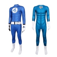 2025 Fantastic Four Cosplay Costume for Man Boys Mister Fantastic Jumpsuits Zentai Bodysuits Uniform