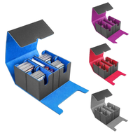 5 In1 Card Deck Box Organizer MTG YuGiOh TCG Card Storage Pu Leather Double Row Combination Card Dec