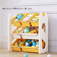 ⭐️Y&Y Kid toy shop⭐ชั้นวางของเล่น ชั้นวางของเล่นเด็ก ชั้นเก็บของเล่น ชั้นเก็บของเล่นเด็ก มี3ชั้น9ช่อ