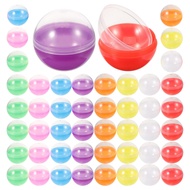 BESTOYARD 50pcs Fillable Capsules, Vending machine capsules Ball Bauble Sphere Plastic Openable Twis