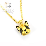 Gorudo Jewellery 999 Pure Gold Colored Dog Charm Pendant