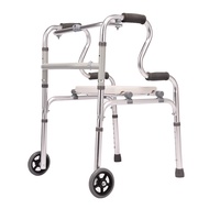 Elderly Walker with Wheels with Seat Elderly Four-legged Walker Walker Walker Trolley Folding Wheelc