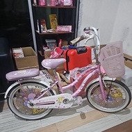 Sepeda Keranjang Pink Element Baby Kelly 20 Inch Bekas