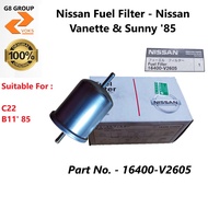 Nissan Fuel Filter - Nissan Vanette C22 & Sunny '85 ( 16400-V2605 )