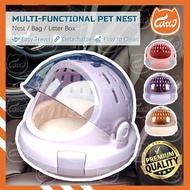 CATTO Multi-function Portable Cat Bed Litter box Large Cat Bag Cat Travelling Box Fully Enclosed Cat