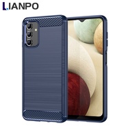 LIANPO For Samsung Galaxy A54 5G Phone Case Armor Carbon Fiber TPU Soft Silicone Back Cover Samsung