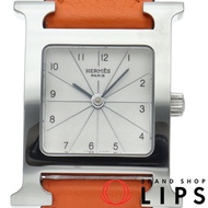 นาฬิกาผู้หญิง Hermes H Watch รุ่น HH1.210 พร้อมกล่องและใบรับประกัน ตัวเรือนสแตนเลส/สายหนัง สีเงิน สภ