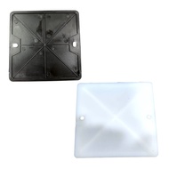 T&J 4 x 4 Square Box Cover PVC Junction Box Cover Available in Black or White T&JBOXCOVER