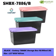 SHBX-7886 BLACK - Century 7886BC Storage Box 38L L57*W36*H31cm
