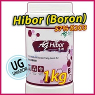 (1kg) Ag Hibor Boron 57% B2O3 Powder Soluble Micronutrient Ag-Tech 高硼肥