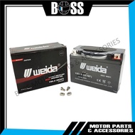 [WEIDA] YB6.5-3B MF Motorcycle Battery Bateri Motor MODENAS MR2/DEMAK DZM 200 [SAME DAY DELIVERY]