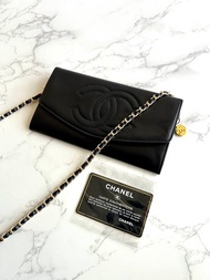 中古包 Chanel黑色小羊皮革包 WOC 斜背包 單肩包 側背包 二手包