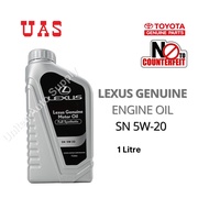 TOYOTA LEXUS Genuine 5W20 Fully Synthetic Engine Oil 1 Litre