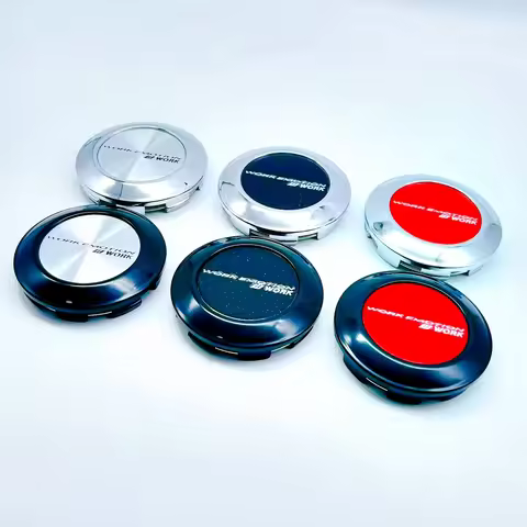 4pcs/lot High Quality 3D 77mm For Car emblem Wheel hub Center Cap WORK EMOTION Badge covers sticker