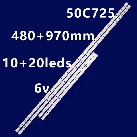 LED Backlight For 50C725 50C722 50C726 LVU500NDEL HS9W15 V1 LVU500NDELHS9W15V1