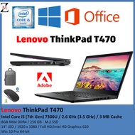 Lenovo ThinkPad  T470-T470S Laptop, 14" FHD Display, Intel Core i5-7TH GEN/ I5-6TH GEN-16GB RAM-512G