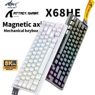 Attack Shark X68HE Esports Magnetic axis Keyboard RT Gaming Wired Mechanical Keyboard RGB Hot-swap 8