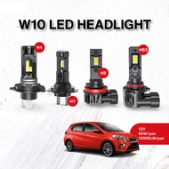 [PERODUA] Myvi 2PCS 1:1 Car LED Headlight Foglight Bulb Hi/Lo Beam H4 H8/H11 HB3/9005 Lampu Depan Ke