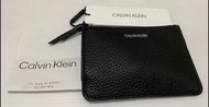 Calvin Klein HODPZFN2 黑色皮革卡夾零錢包