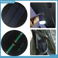 0.35W 5V Mini Solar Panel 70mm Solar Battery Charger for Camping Hiking Backpacking