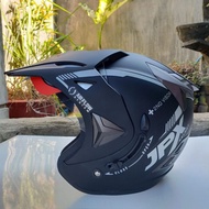 HITAM Original JPX SUPERMOTO BLACK DOFF HELMET JPX SUPERMOTO BLACK DOFF SEMITRAIL HELMET JPX SEMITRA