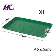 (HC) PP Plastic Banana leaf plate / pinggan nasi lemak daun pisang Dinner Plate Serving Plate