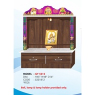 INDIAN ALTAR WITH LED LAMP,BELL, LAMP HOLDER
