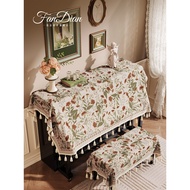 B. b.American Green Daisy Vertical Piano Anti-dust Cover Piano Stool Cover Suitable for Yamaha Elect