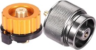 Sagafly Camping Stove Adapter Gas Adapter Converter 1 Lb Propane Small Tank Input EN417 Lindal Valve