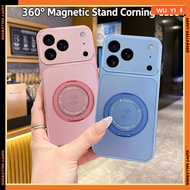 Luxury Matte Phone Case with 360° Rotating Stand, Compatible for Moto Edge 70 60 50 40 Neo Fusion Pr