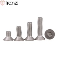 304 M5 stainless steel countersunk hex head bolt