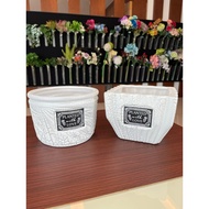 [Floralyst] 19cm x 19cm x 14cm Ceramic Vase Flower Vase/Pot Pasu Bunga Home Deco