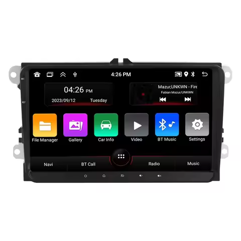MEKEDE 8227 2+64G Car-play Auto Multimedia GPS Navigation WiFi BT FM For 9 Inch VW Golf 5 6 Polo Pas