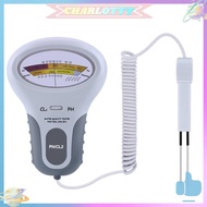 PH Chlorine Meter CL2 Measuring Water Monitor PH Chlorine Cl2 Level Meter Tester with Probe for Swim