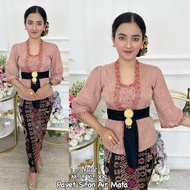 Kebaya Bali Jadi Sifon Payet Mutiarea Lengan Lonceng