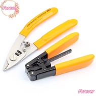 FOREVER Wire Stripper Set, Stainless Steel Orange Cable Pliers, Adjustable Crimping Tool Cable