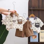 KEMEJA Premium 3in1 Boys' Shirt Set Full NIM Lamborg Shirt Set T-shirt Shorts Chinese New Year Cloth