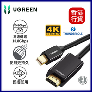 綠聯 - MINI DP 轉 HDMI 4K 迷你顯示器(3M)-黑色