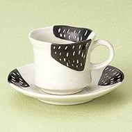 Black Curry Coffee Bowl Plate [4.0 x 3.2 x 2.8 x 7.8 inches (10.3 x 8.3 x 7 cm), 7.4 fl oz (190 cc),