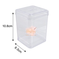 FF2710 48pcs/CTN Square Pastic Container Bekas Kuih Cookies Box Biscuit Chocolate Container Food Con