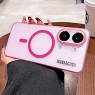 Matte Slim Magnetic Clear Phone Case for Xiaomi POCO C85 C75 C65 C71 C55 Frosted Transparent Hard Co