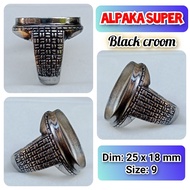 Super alpaca burnt alpaca agate ring.64