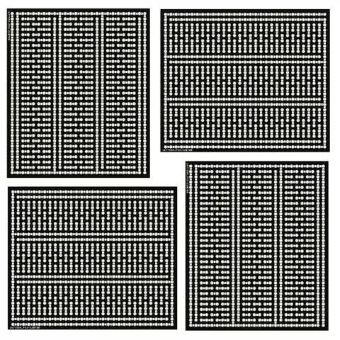 4pcs Pcb Board Circuit Boards Soldering Board Breadboard Prototype Pcb Board for Arduino DIY Project