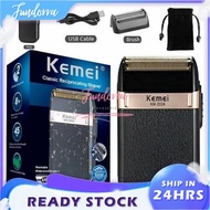 Kemei KM-2024 KM2024 USB Charging Men's Electric Shaver Rechargeable Beard Trimmer Shaving Portable 