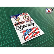 Sticker Set 69nicky And Number 69 For Motorcycles