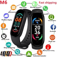 ☊ M6 Smart Band Bracelet Blood Pressure Fitness Tracker Smartband Fitness Wristbands IP67 Waterproof Smart Watch Hot Sale