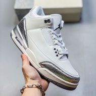 Joe 3 Silver Black Cat White Cement Burst Crack Men Women AJ3 Casual All-Match Campus Retro Sports B