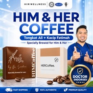 HIM & HER Coffee Dr Samhan Kopi Herbal Halal Himwellness Khas untuk Tenaga Lelaki & Wanita [Combo Sa